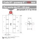 Дверная петля барная пружинная двусторонняя Fratelli Cattini (Aldeghi) CODE 87 155-40 CS мат хром