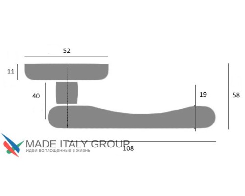 Дверная ручка на круглом основании Fratelli Cattini ISEO 7-CR полированный хром Дверная ручка на круглом основании Fratelli Cattini ISEO 7-CR полированный хром