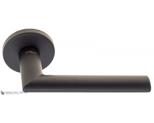 Дверная ручка на круглом основании Fratelli Cattini LINEA 2 7.7-NM матовый черный Дверная ручка на круглом основании Fratelli Cattini LINEA 2 7.7-NM матовый черный