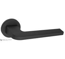 Дверная ручка на круглом основании Fratelli Cattini OKIN 7.7-NM матовый черный Дверная ручка на круглом основании Fratelli Cattini OKIN 7.7-NM матовый черный