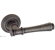 Дверная ручка на круглом основании Fratelli Cattini PICCO D8-IA античное серебро