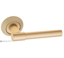 Дверная ручка на круглом основании Fratelli Cattini UNA D8-BS матовая латунь