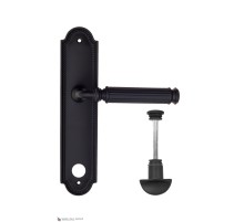 Дверная ручка на планке Fratelli Cattini ENCIA WC-2 PL248-NM матовый черный