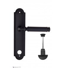 Дверная ручка на планке Fratelli Cattini ENCIA WC-2 PL248-NM матовый черный