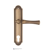 Дверная ручка на планке Fratelli Cattini FOGGIA CYL PL248-BY матовая бронза