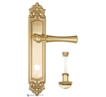 Дверная ручка на планке Fratelli Cattini FOGGIA WC-2 PL96-OLV полированная латунь