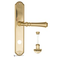 Дверная ручка на планке Fratelli Cattini GRACIA WC-2 PL02-OLV полированная латунь Дверная ручка на планке Fratelli Cattini GRACIA WC-2 PL02-OLV полированная латунь