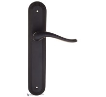 Дверная ручка на планке Fratelli Cattini LAVERA PL288-NM матовый черный