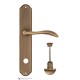 Дверная ручка на планке Fratelli Cattini LUCCIA WC-2 PL02-BY матовая бронза