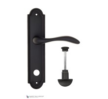 Дверная ручка на планке Fratelli Cattini LUCCIA WC-2 PL248-NM матовый черный