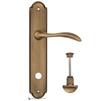 Дверная ручка на планке Fratelli Cattini LUCCIA WC-2 PL257-BY матовая бронза