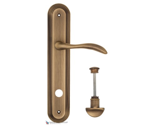 Дверная ручка на планке Fratelli Cattini LUCCIA WC-2 PL288-BY матовая бронза Дверная ручка на планке Fratelli Cattini LUCCIA WC-2 PL288-BY матовая бронза