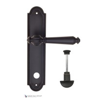 Дверная ручка на планке Fratelli Cattini MARANI WC-2 PL248-NM матовый черный