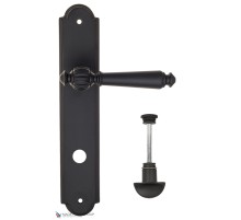 Дверная ручка на планке Fratelli Cattini MARANI WC-2 PL257-NM матовый черный