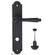 Дверная ручка на планке Fratelli Cattini MARANI WC-2 PL257-NM матовый черный