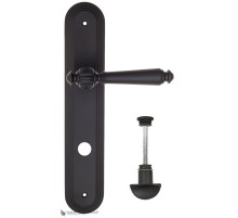 Дверная ручка на планке Fratelli Cattini MARANI WC-2 PL288-NM матовый черный