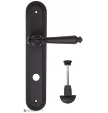 Дверная ручка на планке Fratelli Cattini MARANI WC-2 PL288-NM матовый черный