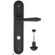 Дверная ручка на планке Fratelli Cattini MARANI WC-2 PL288-NM матовый черный