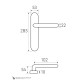 Дверная ручка на планке Fratelli Cattini NAPOLI WC-2 PL288-CR полированный хром