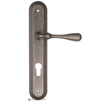 Дверная ручка на планке Fratelli Cattini RETRO CYL PL288-IA античное серебро