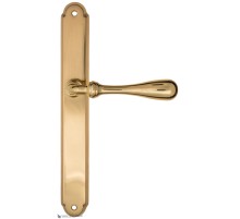 Дверная ручка на планке Fratelli Cattini RETRO PL01-OLV полированная латунь Дверная ручка на планке Fratelli Cattini RETRO PL01-OLV полированная латунь
