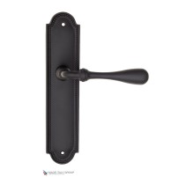 Дверная ручка на планке Fratelli Cattini RETRO PL248-NM матовый черный