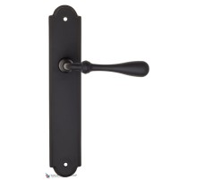 Дверная ручка на планке Fratelli Cattini RETRO PL257-NM матовый черный