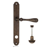 Дверная ручка на планке Fratelli Cattini RETRO WC-2 PL01-BA античная бронза