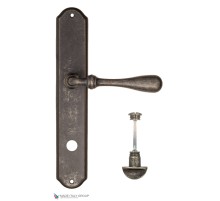 Дверная ручка на планке Fratelli Cattini RETRO WC-2 PL02-IA античное серебро