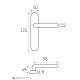 Дверная ручка на планке Fratelli Cattini TOSCANA WC-2 PL248-CR полированный хром
