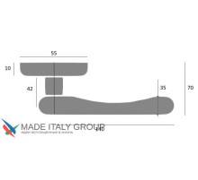 Дверная ручка Venezia ANAFESTO D3 полированная латунь