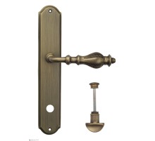 Дверная ручка Venezia GIFESTION WC-2 на планке PL02 матовая бронза