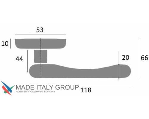 Дверная ручка Venezia IMPERO D2 матовая бронза