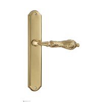 Дверная ручка Venezia MONTE CRISTO на планке PL02 полированная латунь