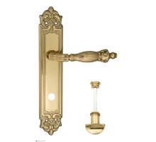 Дверная ручка Venezia OLIMPO WC-2 на планке PL96 полированная латунь