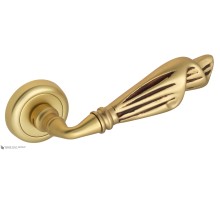 Дверная ручка Venezia OPERA D1 французское золото + коричневый