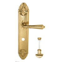 Дверная ручка Venezia VIGNOLE WC-2 на планке PL90 полированная латунь