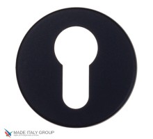 Накладка под цилиндр на круглом основании Fratelli Cattini CYL 7FS-NM матовый черный 2 шт.