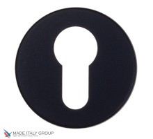 Накладка под цилиндр на круглом основании Fratelli Cattini CYL 7FS-NM матовый черный 2 шт.