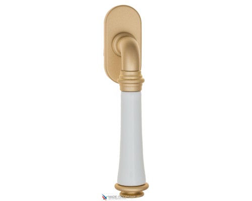 Ручка оконная Fratelli Cattini GRACIA CERAMICA BIANCO FW 7-BS матовая латунь Ручка оконная Fratelli Cattini GRACIA CERAMICA BIANCO FW 7-BS матовая латунь