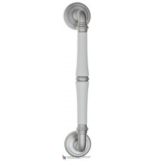 Ручка скоба Fratelli Cattini GRACIA CERAMICA BIANCO 270мм (220мм) D1-CS матовый хром
