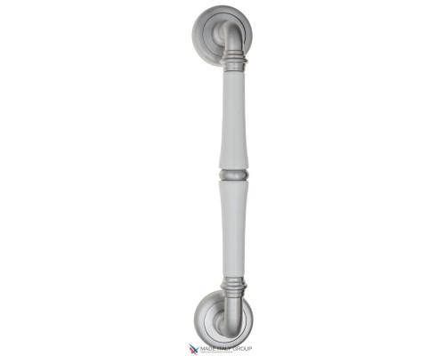 Ручка скоба Fratelli Cattini GRACIA CERAMICA BIANCO 270мм (220мм) D1-CS матовый хром Ручка скоба Fratelli Cattini GRACIA CERAMICA BIANCO 270мм (220мм) D1-CS матовый хром