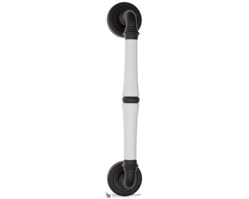 Ручка скоба Fratelli Cattini GRACIA CERAMICA BIANCO 270мм (220мм) D1-NM матовый черный Ручка скоба Fratelli Cattini GRACIA CERAMICA BIANCO 270мм (220мм) D1-NM матовый черный