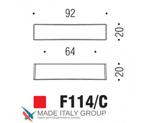 Ручка скоба модерн COLOMBO DESIGN F114C-CM матовый хром 64 мм