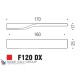 Ручка скоба модерн COLOMBO DESIGN F120DXF-CR полированный хром 160 мм