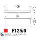 Ручка скоба модерн COLOMBO DESIGN F125D-CM матовый хром 96 мм