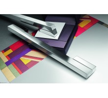 Ручка скоба модерн COLOMBO DESIGN F126GB-CM хром / матовый хром 256 мм