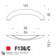 Ручка скоба модерн COLOMBO DESIGN F136C-NM матовый черный 64 мм