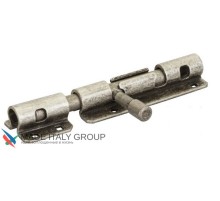 263FA15 Задвижка дверная, с отверствием для навесного замка ALDEGHI 150мм античное серебро