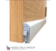 Автоматический порог накладной Venezia 1450/900-700 мм, регулировка 1 уровень, темно-коричневый